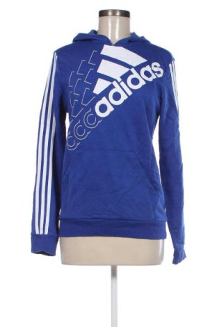 Γυναικείο φούτερ Adidas, Μέγεθος M, Χρώμα Μπλέ, Τιμή 29,69 €
