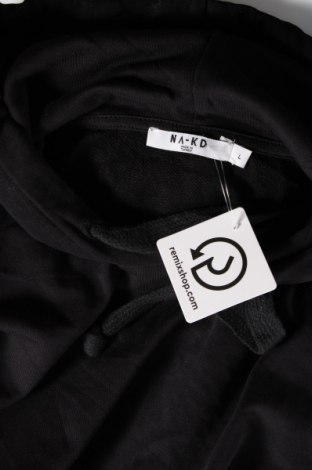 Γυναικείο φούτερ NA-KD, Μέγεθος L, Χρώμα Μαύρο, Τιμή 8,37 €