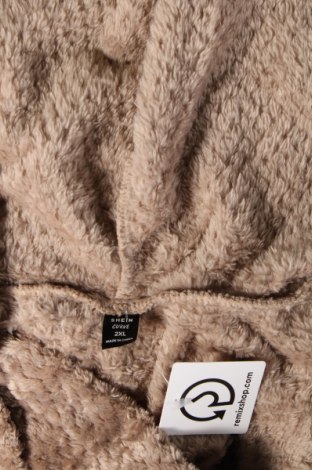 Γυναικείο φούτερ SHEIN, Μέγεθος XXL, Χρώμα  Μπέζ, Τιμή 13,99 €