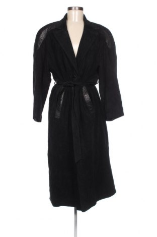 Palton din piele pentru damă, Mărime M, Culoare Negru, Preț 320,23 Lei