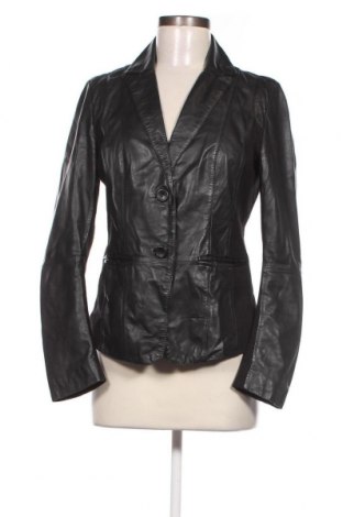 Дамско кожено сако Class International, Размер M, Цвят Черен, Цена 9,68 лв.