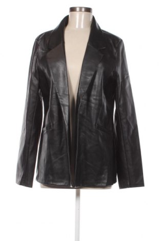Γυναικείο δερμάτινο σακάκι Ladies Fashion, Μέγεθος M, Χρώμα Μαύρο, Τιμή 7,42 €