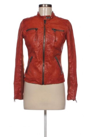 Damen Lederjacke, Größe M, Farbe Orange, Preis € 59,57