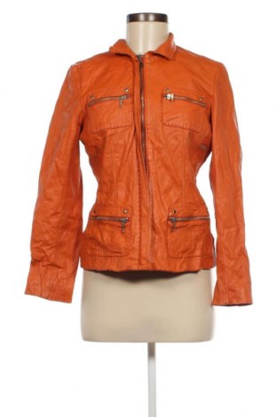 Damen Lederjacke, Größe M, Farbe Orange, Preis € 58,08