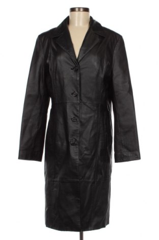 Γυναικείο δερμάτινο μπουφάν, Μέγεθος L, Χρώμα Μαύρο, Τιμή 51,63 €