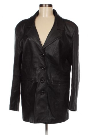 Γυναικείο δερμάτινο μπουφάν, Μέγεθος XL, Χρώμα Μαύρο, Τιμή 51,63 €
