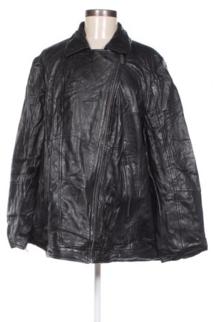 Дамско кожено яке, Размер 3XL, Цвят Черен, Цена 107,00 лв.