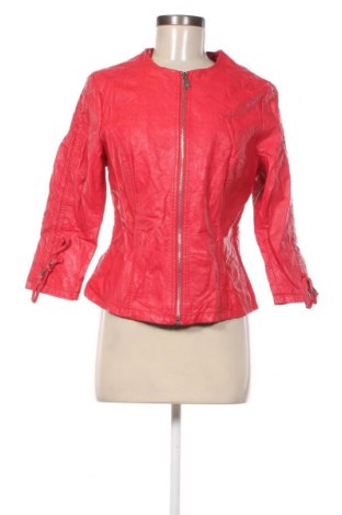 Damen Lederjacke, Größe L, Farbe Rot, Preis 27,28 €