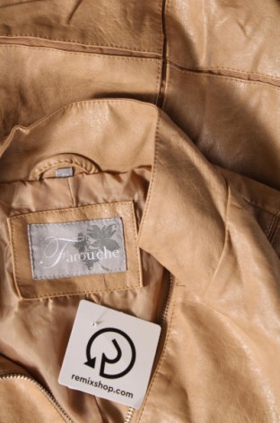 Dámska kožená bunda , Veľkosť L, Farba Béžová, Cena  18,89 €