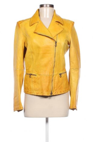 Dámska kožená bunda , Veľkosť S, Farba Žltá, Cena  60,67 €