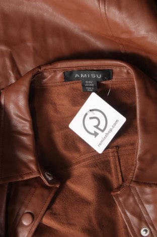 Dámska kožená bunda  Amisu, Veľkosť L, Farba Hnedá, Cena  20,28 €