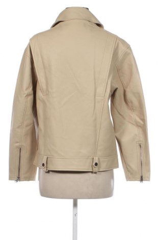 Damen Lederjacke Bershka, Größe M, Farbe Beige, Preis 21,99 €