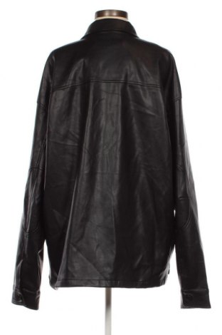 Γυναικείο δερμάτινο μπουφάν Bershka, Μέγεθος XL, Χρώμα Μαύρο, Τιμή 16,06 €