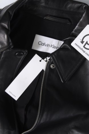 Damen Lederjacke Calvin Klein, Größe L, Farbe Schwarz, Preis € 207,46