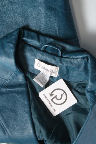 Γυναικείο δερμάτινο μπουφάν Chadwick's, Μέγεθος M, Χρώμα Μπλέ, Τιμή 20,68 €