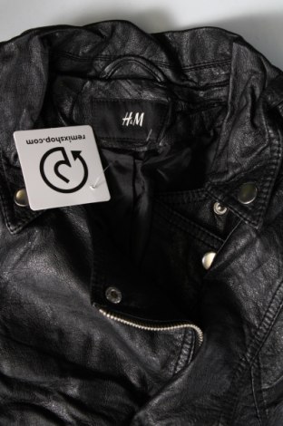 Dámska kožená bunda  H&M, Veľkosť S, Farba Čierna, Cena  9,72 €
