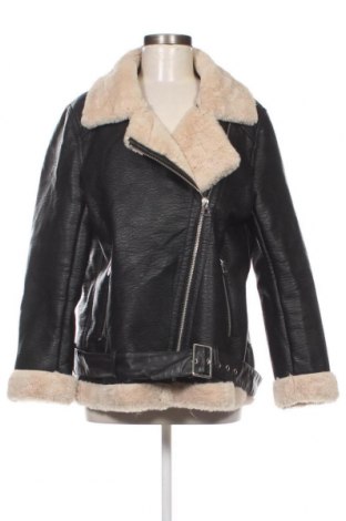 Дамско кожено яке H&M Divided, Размер M, Цвят Черен, Цена 46,55 лв.