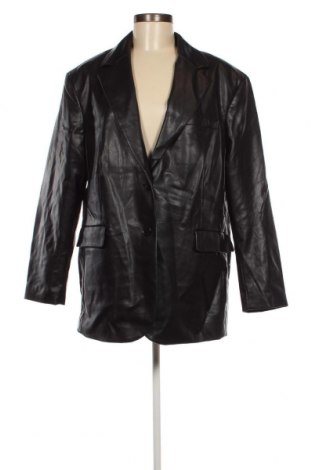 Γυναικείο δερμάτινο μπουφάν H&M Divided, Μέγεθος L, Χρώμα Μαύρο, Τιμή 24,25 €