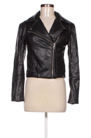 Dámska kožená bunda  H&M Divided, Veľkosť XS, Farba Čierna, Cena  22,22 €