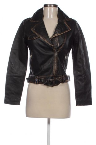 Dámska kožená bunda  Isaco & Kawa, Veľkosť S, Farba Čierna, Cena  100,82 €