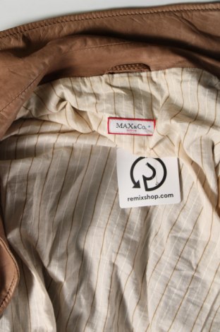 Dámska kožená bunda  Max&Co., Veľkosť S, Farba Béžová, Cena  169,68 €