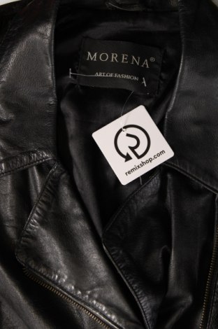 Γυναικείο δερμάτινο μπουφάν Morena, Μέγεθος L, Χρώμα Μαύρο, Τιμή 97,83 €