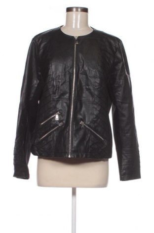 Γυναικείο δερμάτινο μπουφάν Ms Mode, Μέγεθος XL, Χρώμα Μαύρο, Τιμή 24,25 €