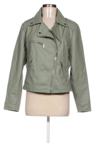 Γυναικείο δερμάτινο μπουφάν Ms Mode, Μέγεθος XL, Χρώμα Πράσινο, Τιμή 24,25 €