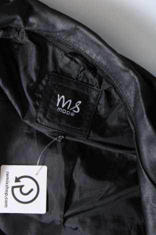 Дамско кожено яке Ms Mode, Размер XL, Цвят Черен, Цена 38,22 лв.