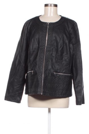 Γυναικείο δερμάτινο μπουφάν Ms Mode, Μέγεθος XL, Χρώμα Μαύρο, Τιμή 30,31 €