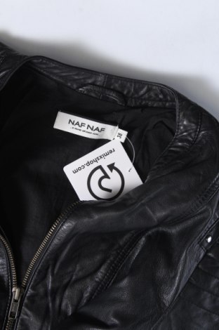 Dámska kožená bunda  Naf Naf, Veľkosť M, Farba Čierna, Cena  75,62 €