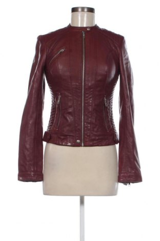 Damen Lederjacke Naf Naf, Größe XS, Farbe Rot, Preis 100,82 €