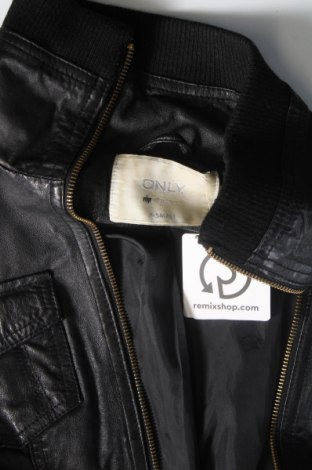 Dámska kožená bunda  ONLY, Veľkosť XS, Farba Čierna, Cena  34,31 €
