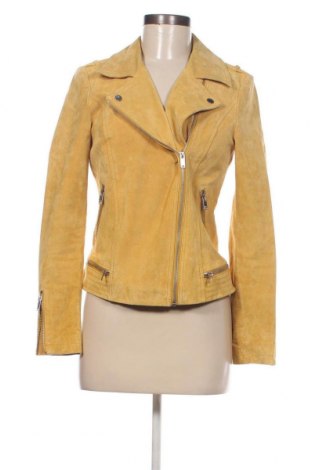 Γυναικείο δερμάτινο μπουφάν ONLY, Μέγεθος S, Χρώμα Κίτρινο, Τιμή 28,68 €