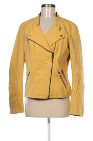 Γυναικείο δερμάτινο μπουφάν ONLY, Μέγεθος L, Χρώμα Κίτρινο, Τιμή 20,29 €