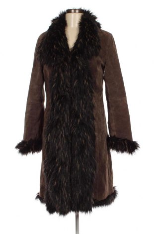 Дамско кожено яке Patrizia Dini, Размер S, Цвят Кафяв, Цена 90,09 лв.