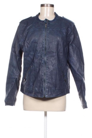 Γυναικείο δερμάτινο μπουφάν Pescara, Μέγεθος XL, Χρώμα Μπλέ, Τιμή 24,25 €