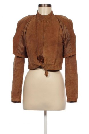 Dámska kožená bunda  Selected Femme, Veľkosť M, Farba Hnedá, Cena  52,82 €