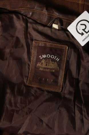 Дамско кожено яке Smooth, Размер XL, Цвят Кафяв, Цена 86,00 лв.