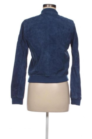 Damen Lederjacke Stradivarius, Größe M, Farbe Blau, Preis 37,49 €