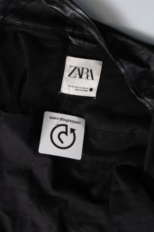 Γυναικείο δερμάτινο μπουφάν Zara, Μέγεθος XS, Χρώμα Μαύρο, Τιμή 19,78 €