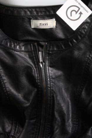 Damen Lederjacke Zizzi, Größe XXL, Farbe Schwarz, Preis 47,32 €