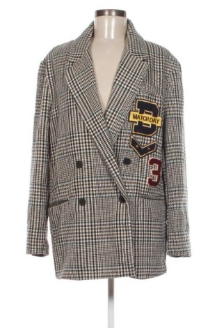 Дамско палто Bershka, Размер M, Цвят Многоцветен, Цена 50,29 лв.