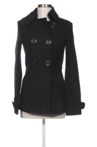 Дамско палто Bershka, Размер S, Цвят Черен, Цена 12,16 лв.