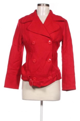 Palton de femei Bershka, Mărime L, Culoare Roșu, Preț 116,15 Lei