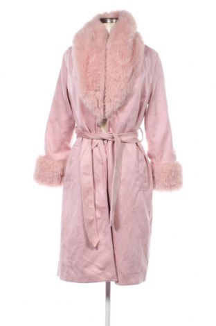 Γυναικείο παλτό Bershka, Μέγεθος XS, Χρώμα Ρόζ , Τιμή 43,02 €