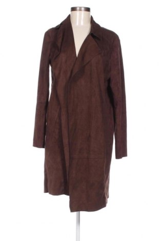 Дамско палто Bershka, Размер L, Цвят Кафяв, Цена 12,16 лв.