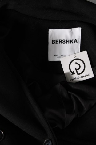 Дамско палто Bershka, Размер L, Цвят Черен, Цена 72,24 лв.