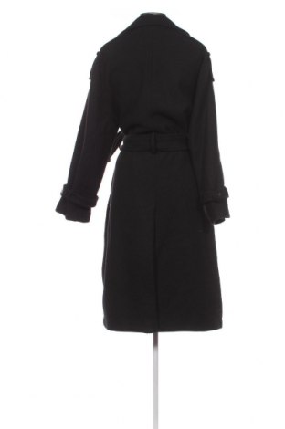 Дамско палто Bershka, Размер L, Цвят Черен, Цена 72,24 лв.