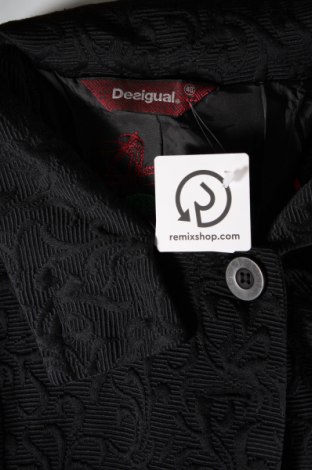 Дамско палто Desigual, Размер M, Цвят Черен, Цена 129,00 лв.